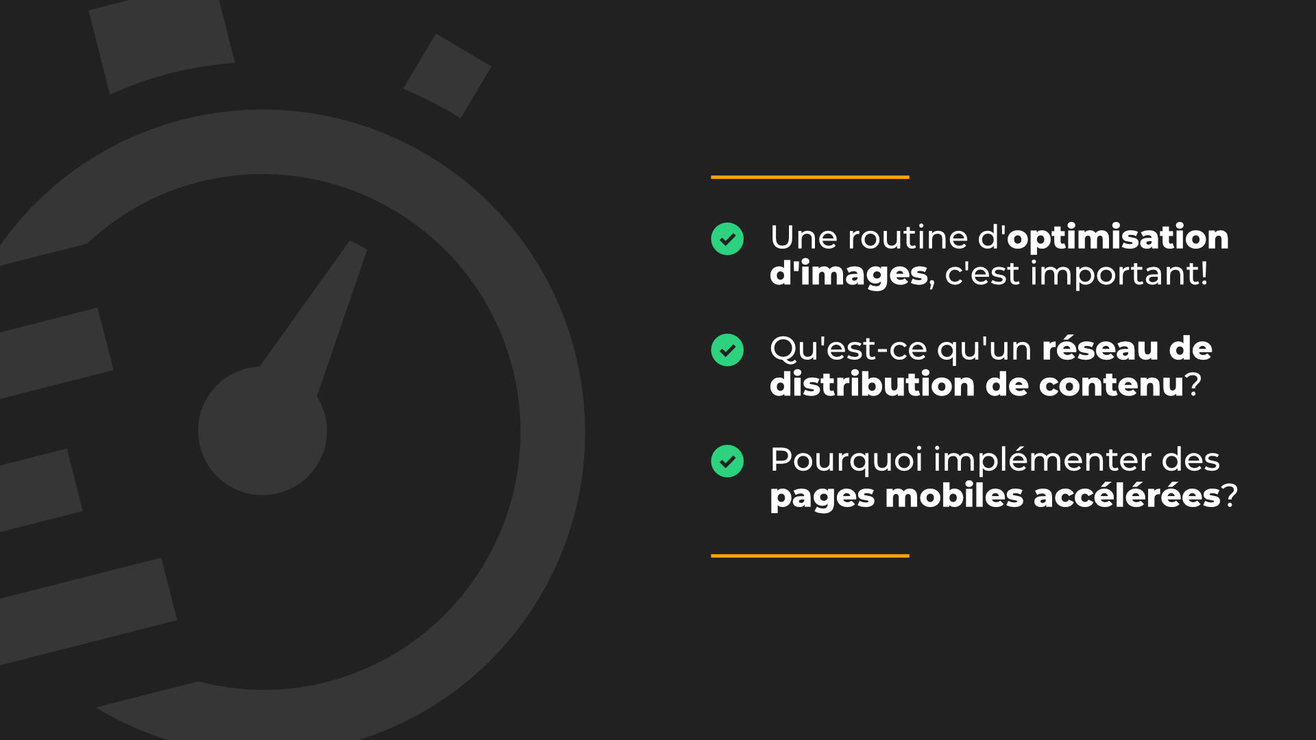 5 façons d’améliorer la vitesse de son site Web | Octerre